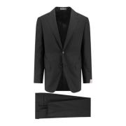 Klassiek Zwart Pak Blazer Broek Set Corneliani , Black , Heren