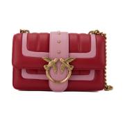 Quilted Love Birds Crossbody Tas Pinko , Red , Dames