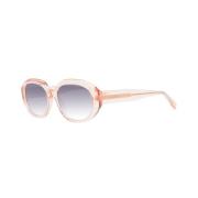 Stijlvolle Ovale Blauwe Lens Zonnebril Ted Baker , Orange , Dames