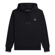 Sweatshirt Fp Getipt Sweatshirt Met Capuchon Fred Perry , Blue , Heren