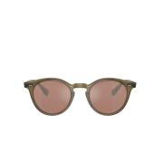 Romare Sun Ronde Acetaat Zonnebril Oliver Peoples , Green , Unisex