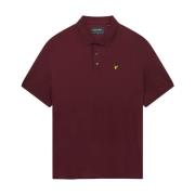 Organisch Poloshirt Klassieke Stijl Lyle & Scott , Red , Heren