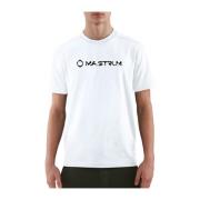 Gescheurd Logo Tee Klassieke Pasvorm Ma.strum , White , Heren