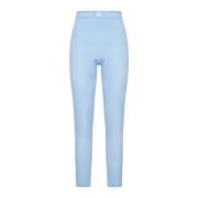 Ribbed Seamless Legging Broek Amiri , Blue , Dames