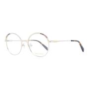 Gouden Ronde Optische Brillen voor Vrouwen Emilio Pucci , Yellow , Dam...