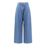 Blauwe Jeans Lage Taille Knoop Rits Givenchy , Blue , Dames