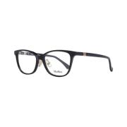 Zwarte Rechthoekige Optische Monturen Max Mara , Black , Dames