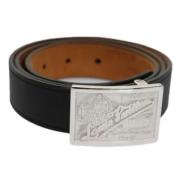 Pre-owned Leather belts Louis Vuitton Vintage , Black , Dames