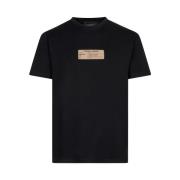 Zwart T-shirt met Uniek Voorlabel Radical , Black , Heren
