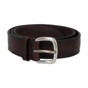 Leren Riem Orciani , Brown , Heren