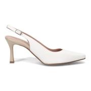 Witte Hak Pumps Calpierre , White , Dames