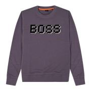 Mannen Medium Paarse Sweater Hugo Boss , Purple , Heren