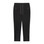 Zachte Sweat Fabric Joggers Elena Mirò , Black , Dames