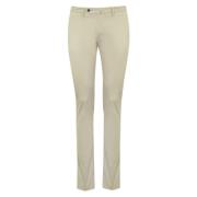 Slim Fit Katoenen Broek Room PT Torino , Beige , Heren