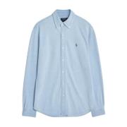 Klassieke katoenen piqué overhemd Polo Ralph Lauren , Blue , Heren
