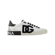 Leather sneakers Dolce & Gabbana , White , Dames