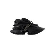 Leather sneakers Balmain , Black , Dames