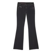 Bootcut and Flare Jeans - 1969 D-Ebbey Diesel , Black , Dames