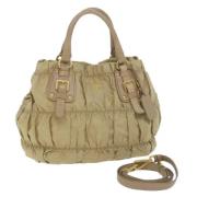 Pre-owned Nylon prada-bags Prada Vintage , Beige , Dames