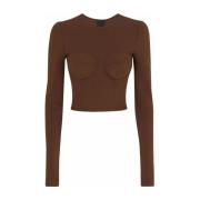 Bruine Ss22 Top - F751Vtfugkfm0023 Dolce & Gabbana , Brown , Dames