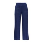 Satijnen broek Gianna Diane Von Furstenberg , Blue , Dames