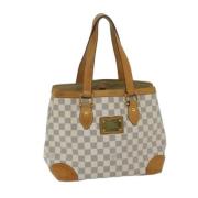 Pre-owned Canvas totes Louis Vuitton Vintage , White , Dames