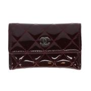 Pre-owned Leather wallets Chanel Vintage , Red , Dames