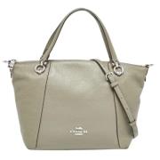 Pre-owned Leather totes Coach Pre-owned , Green , Dames