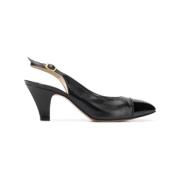 Pre-owned Leather heels Salvatore Ferragamo Pre-owned , Black , Dames