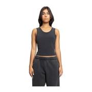 Zwarte Cropped Tank Urban Stijl Entire Studios , Black , Dames