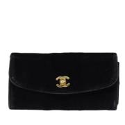 Pre-owned Fabric clutches Chanel Vintage , Black , Dames