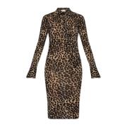 Jurk met dierenmotief Blumarine , Brown , Dames