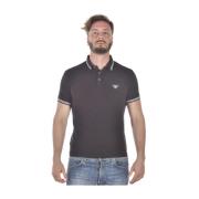 Klassieke Polo Shirt voor Mannen Emporio Armani , Black , Heren