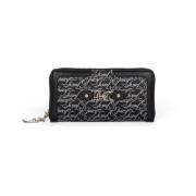 Elegante ritsportemonnee zwart Juicy Couture , Black , Dames