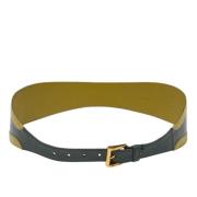 Pre-owned Leather belts Prada Vintage , Green , Dames