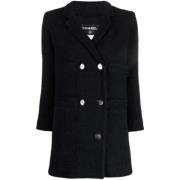 Pre-owned Cotton outerwear Chanel Vintage , Blue , Dames