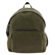 Pre-owned Leather backpacks Stella McCartney Pre-owned , Green , Dames