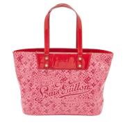 Pre-owned Leather totes Louis Vuitton Vintage , Pink , Dames