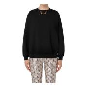 Logo Motief Dames Sweatshirt Elisabetta Franchi , Black , Dames