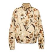 Omkeerbare jas met bloemenmotief Dolce & Gabbana , Beige , Heren