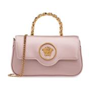 Satijnen schoudertas Versace , Pink , Dames