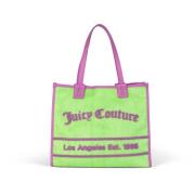 Stijlvolle Stro en PU Winkel Tas Juicy Couture , Multicolor , Dames