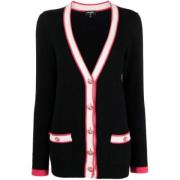 Pre-owned Cashmere outerwear Chanel Vintage , Black , Dames