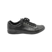 Pre-owned Leather sneakers Prada Vintage , Black , Heren