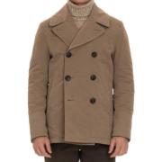 Graphene Peacoat Coats Rope Sealup , Beige , Heren