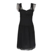 Pre-owned Silk dresses Miu Miu Pre-owned , Black , Dames