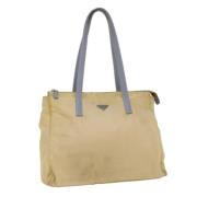 Pre-owned Nylon totes Prada Vintage , Beige , Dames