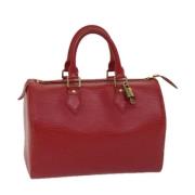 Pre-owned Leather louis-vuitton-bags Louis Vuitton Vintage , Red , Dam...