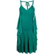 Pre-owned Fabric dresses Chanel Vintage , Green , Dames