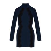 Jurk met kanten inzetstukken Stella McCartney , Blue , Dames